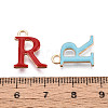 Rack Plating Alloy Enamel Pendants ENAM-T024-53R-G-3