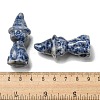 Natural Blue Spot Jasper Carved Healing Cat with Witch Hat Figurines DJEW-D012-07D-3