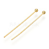 Brass Ball Head Pins KK-G331-10-0.6x25-4