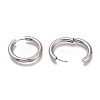 Tarnish Resistant 201 Stainless Steel Huggie Hoop Earrings EJEW-L256-05Q-P-3
