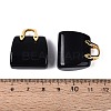 Natural Obsidian Pendants G-Q602-01G-01-3