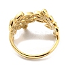 304 Stainless Steel Open Cuff Ring for Women RJEW-C016-04G-3