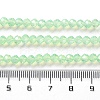 Baking Paint Transparent Glass Beads Strands X-DGLA-A034-J4MM-D02-4