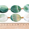 Natural Banded Agate Beads Strands G-P605-L02-01-5