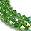Transparent Electroplate Glass Beads Strands LS-GLAA-F029-3mm-A03-3