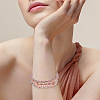 1Pc Fashion Non-Magnetic Synthetic Hematite Stretch Strap Connector Watch Band DIY-ME0001-49-4