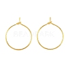 Brass Wine Glass Charm Rings X-EC067-1G-2