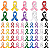 200Pcs 10 Colors Awareness Ribbon Zinc Alloy Enamel Pins JEWB-WA0001-02-1