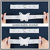 Polyester Lace Elastic Bridal Garters DIY-WH0308-148B-3