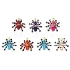 Halloween Theme Dyed Synthetic Turquoise & Glass Seed Beads Pendants PALLOY-MZ00774-1