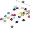 20 Colors Transparent Glass Beads Strands FGLA-X0002-01-8mm-5