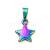 Ion Plating(IP) 304 Stainless Steel Charms STAS-I127-067M-1