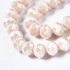 Electroplate Glass Beads Strands EGLA-A034-P8mm-A17-2