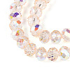 Transparent Glass Beads Strands EGLA-N016-8mm-07-4