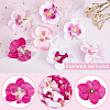 CRASPIRE 100Pcs 4 Colors Cloth Imitation Phalaenopsis Amabilis AJEW-CP0001-86-7