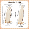 2 Bags 2 Styles Cute Girl Shaped Wood Hair Clip Holders ODIS-PH0001-93-2