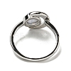Natural Gemstone Adjustable Rings RJEW-K269-09P-4