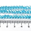 Electroplate Glass Bead Strands EGLA-R015-4mm-12-5