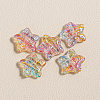 15Pcs Printed Resin Beads RESI-CJC0006-036L-1