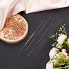 10Pcs 201 Stainless Steel Bented Beading Needles TOOL-BBC0001-07-1-4
