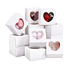 Square Kraft Paper Muffin Storage Gift Boxes CON-WH0095-95A-7