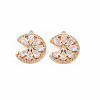 Brass Micro Pave Cubic Zirconia Charms KK-S364-269C-1