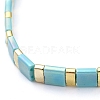 Rectangle Glass Seed Beads Stretch Bracelets BJEW-JB05297-02-2