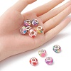 10Pcs 5 Colors Transparent Resin European Rondelle Beads RPDL-YW0001-07B-4