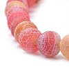 Natural Weathered Agate Beads Strands G-S259-05-8mm-4