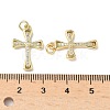 Brass Micro Pave Cubic Zirconia Pendants X1-KK-Q068-49D-G-3