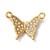PVD Vacuum Plating 304 Stainless Steel Rhinestone Pendants STAS-L081-002G-02-1