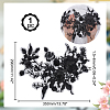 3D Flower Organgza Polyester Embroidery Ornament Accessories DIY-WH0297-20B-2