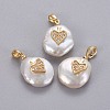 Natural Cultured Freshwater Pearl Pendants KK-L187-11G-1