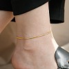 316L Surgical Stainless Steel Snake Chain Anklets for Women FS-WG47470-50-1