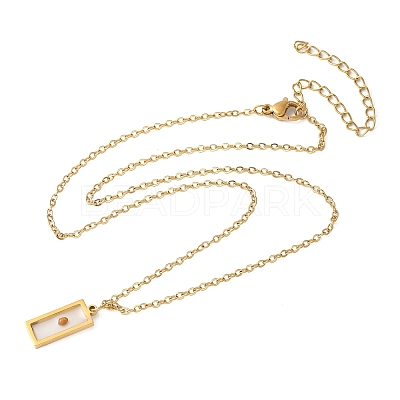 304 Stainless Steel Mustard Seed Faith Pendant Necklaces LS-NJEW-Z063-04G-03-1