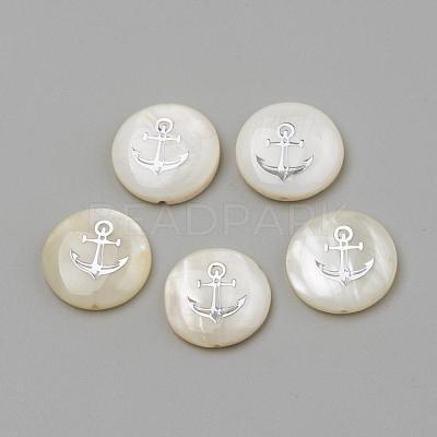Natural Freshwater Shell Beads SHEL-Q011-002P-1