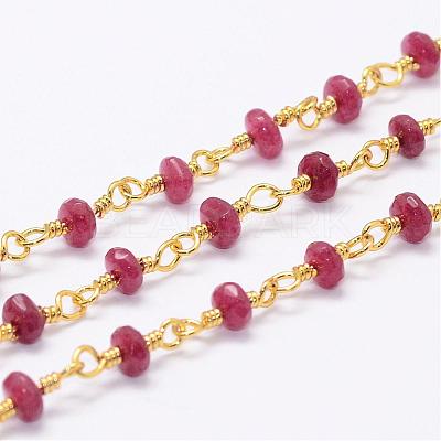 Natural White Jade Beaded Chains CHC-G312-G05-1