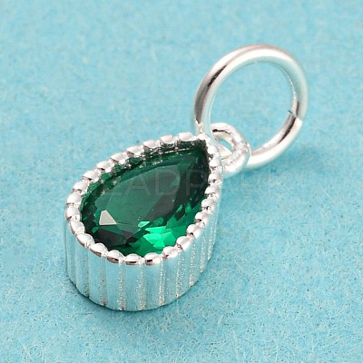 925 Sterling Silver Birthstone Charms STER-G035-01B-02-1