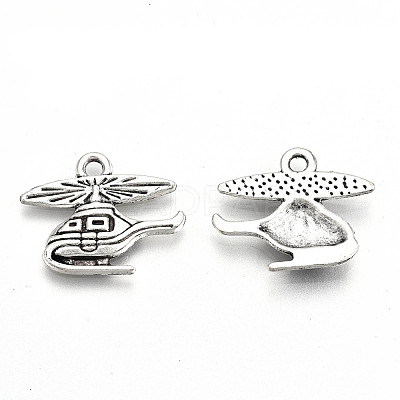 Tibetan Style Alloy Pendants TIBE-S323-058AS-RS-1