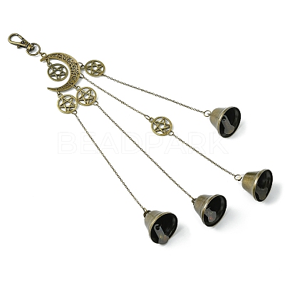 Iron Witch Bells Pendant Decor HJEW-JM02182-1