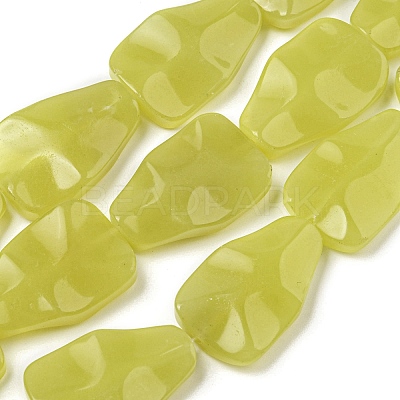 Natural Lemon Jade Beads Strands G-B051-B02-01-1