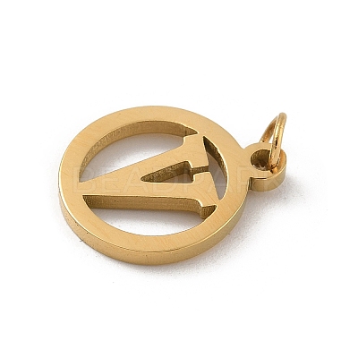 304 Stainless Steel Charms
with Jump Ring STAS-R001-02G-V-1