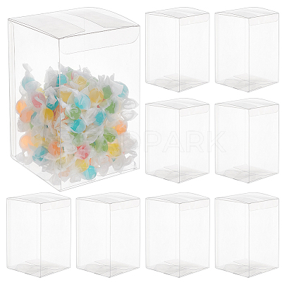 15Pcs Rectangle Transparent Plastic PVC Box Gift Packaging CON-BC0007-10-1