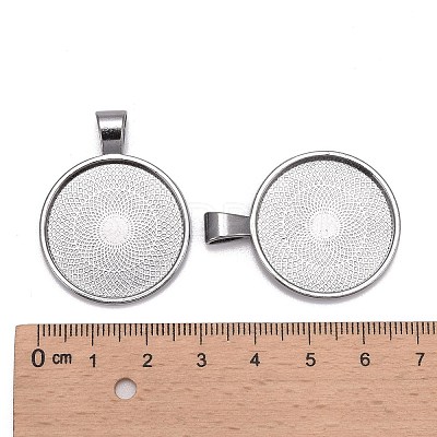 Tibetan Style Alloy Pendant Cabochon Settings LS-TIBE-R295-055B-LF-1