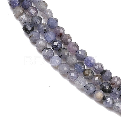 Natural Tanzanite Beads Strands G-C255-A01-3mm-1
