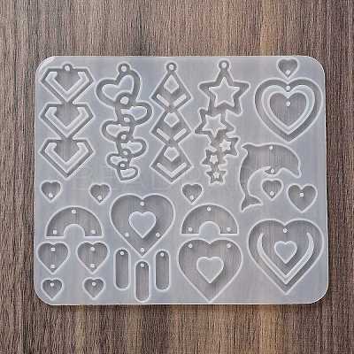 Earrings Pendants DIY Silicone Mold DIY-Q033-07C-1