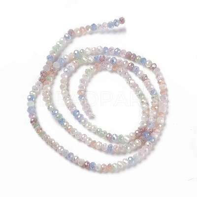 Electroplate Glass Beads Strands EGLA-S192-001A-B14-1