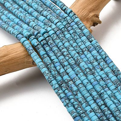 Dyed Synthetic Turquoise Beads Strands G-Z089-A04-Q-1