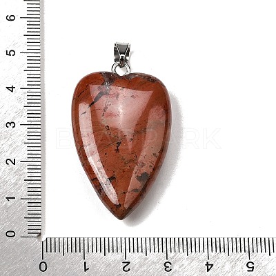 Natural Red Jasper Pendants G-F820-04P-12-1