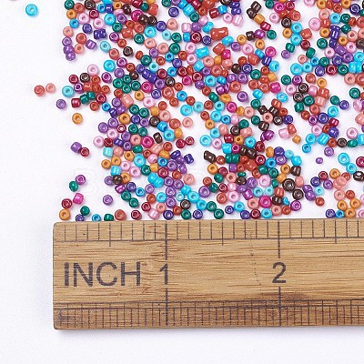 12/0 Baking Paint Glass Seed Beads SEED-S001-KM-1